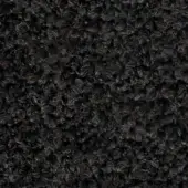 Dark gray twisted fiber texture with a dense, granular composition and even lighting, presenting a chaotic, monochromatic surface.